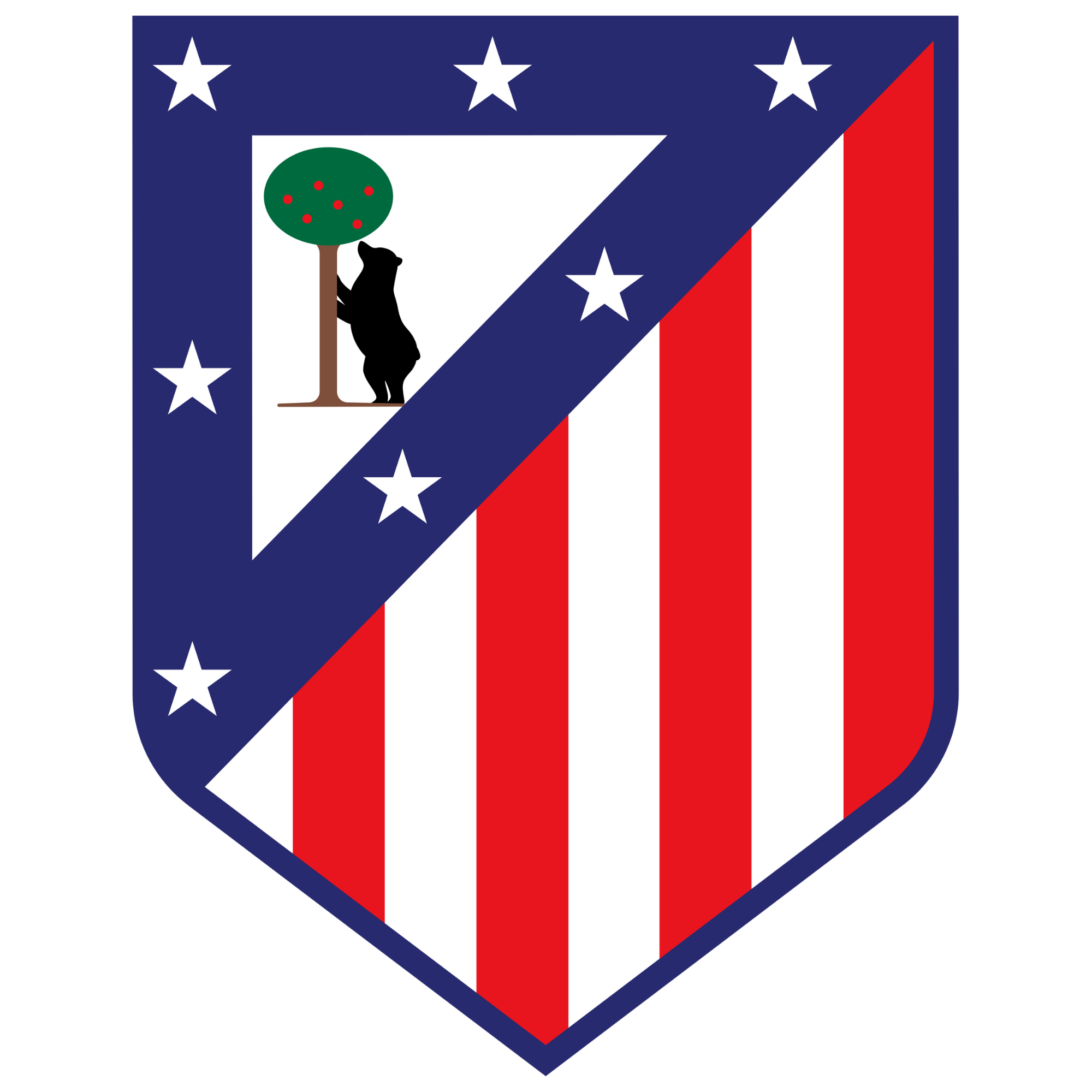 Nálepka na stenu pre deti - Atlético Madrid logo
